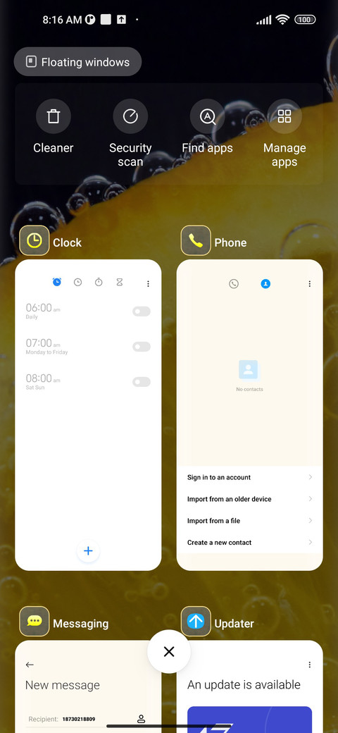 colorful orange screenshot