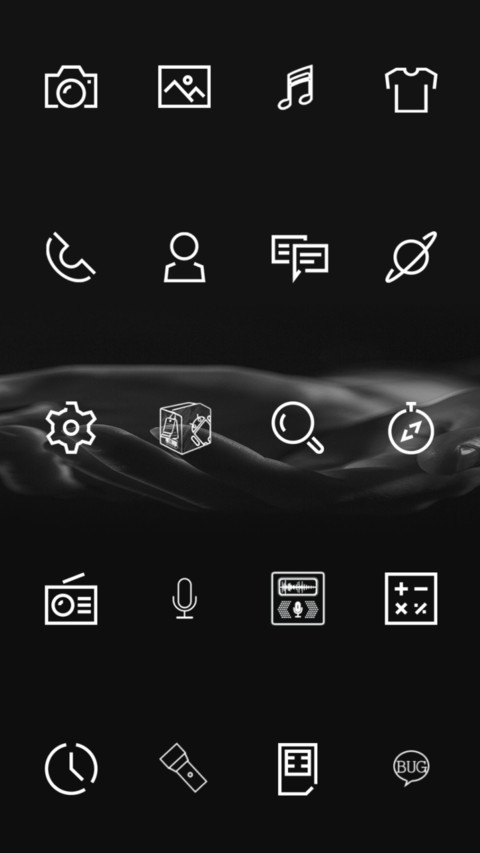 极简线条黑 screenshot