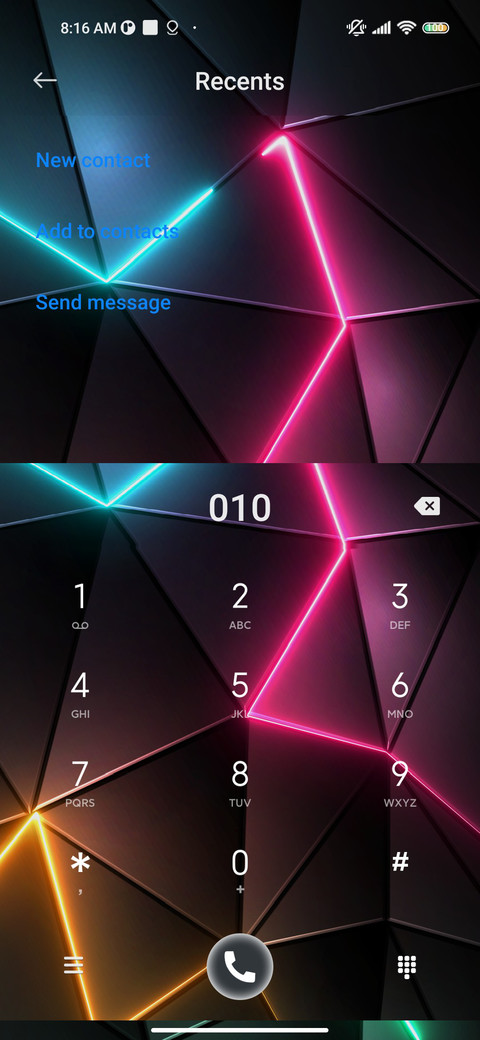 Dark neon triangle screenshot