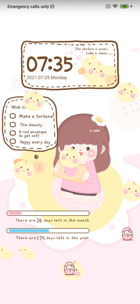 Cute list screenshot