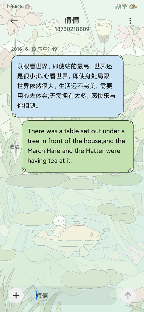 时间壁纸之荷塘物语 screenshot