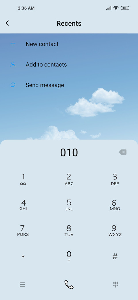 blueSkyAndClouds screenshot