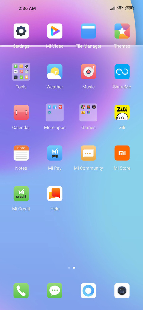 Transparent screenshot