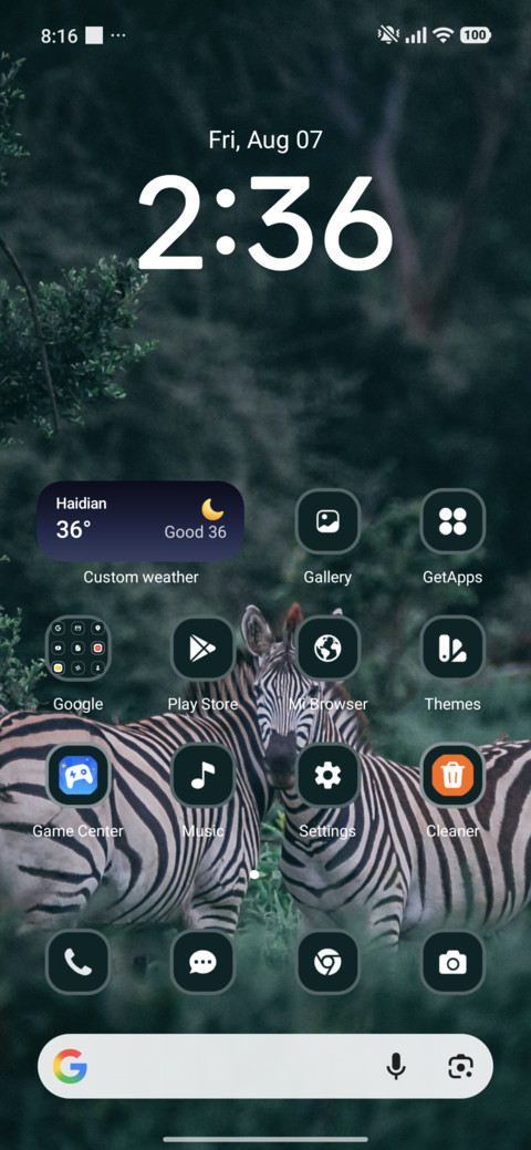 Zebra screenshot