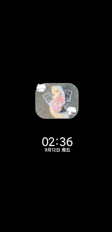 涂鸦风蝴蝶猫咪 screenshot