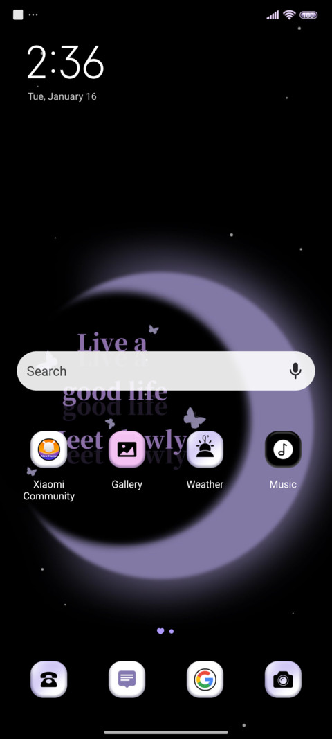 Moonlight Purple screenshot