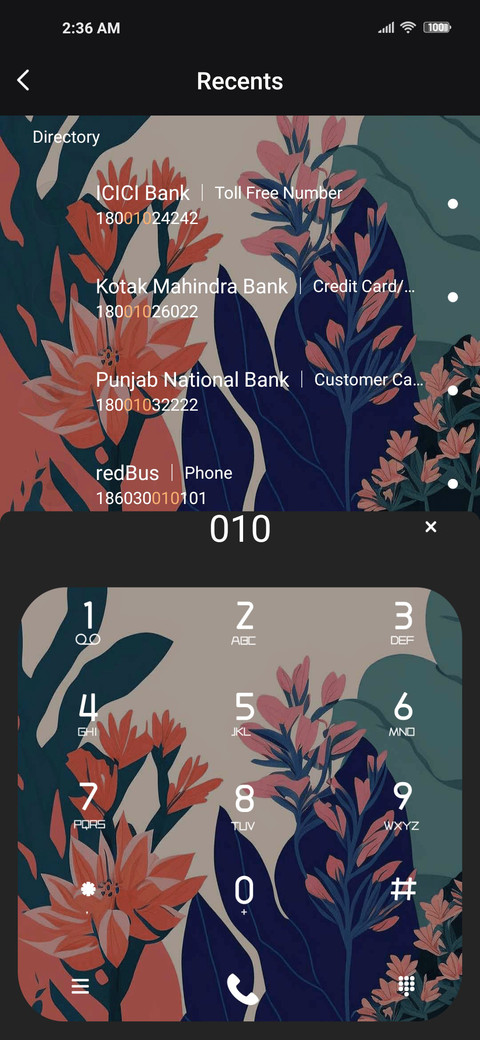 flowers fruits screenshot