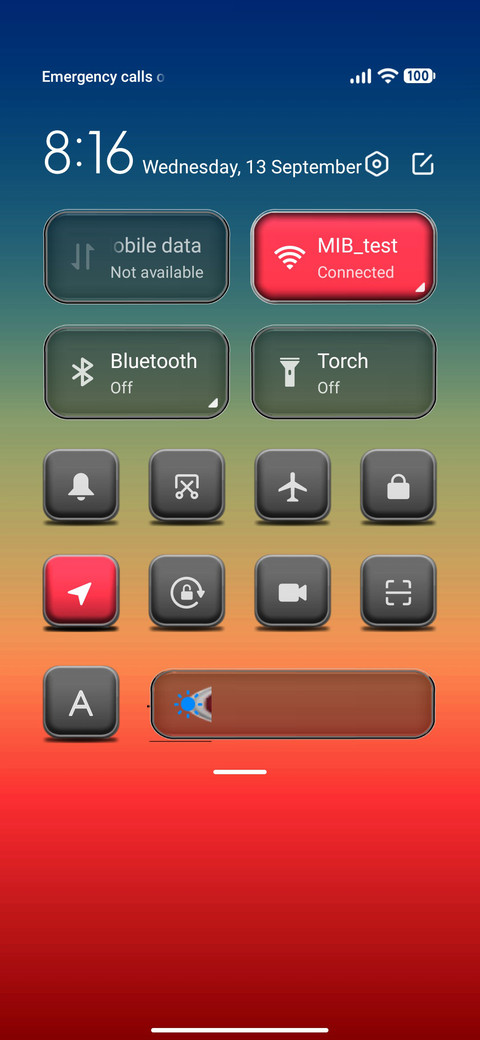 White blue screenshot