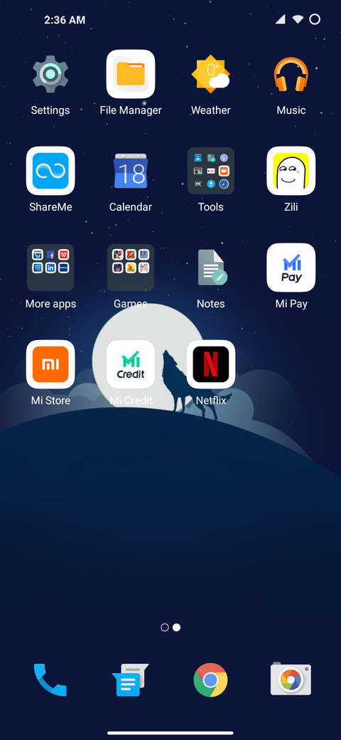 Android X v12 screenshot