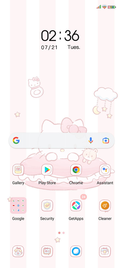 Kitty pink memory screenshot