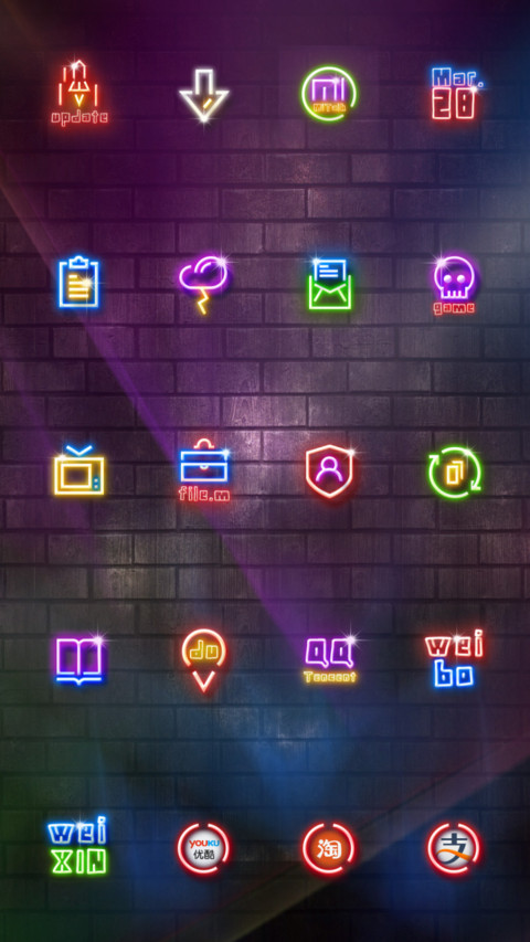 Neon lights screenshot
