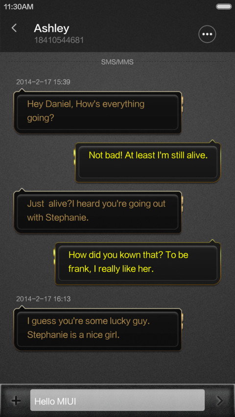 Time screenshot