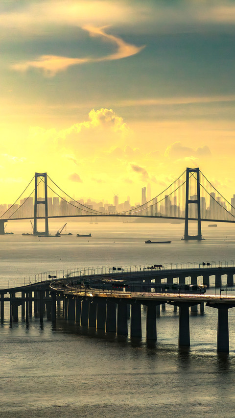 磅礴大桥 旖旎风景 screenshot