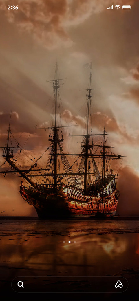 old ship at dusk screenshot