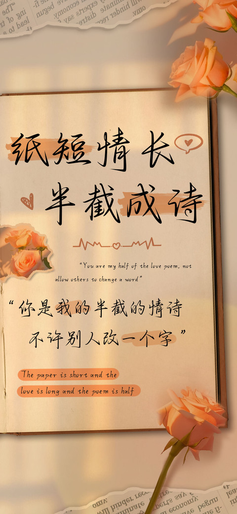 纸短情长半截成诗 screenshot