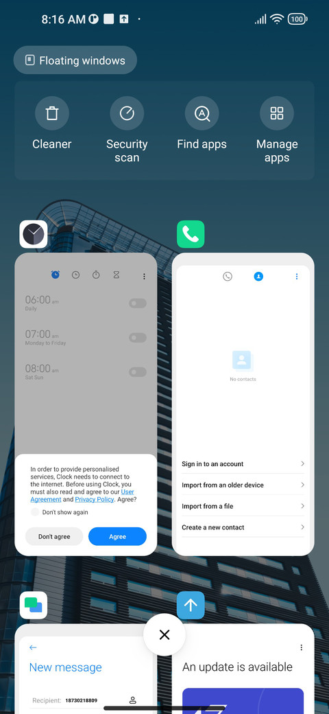 iSleekUI screenshot