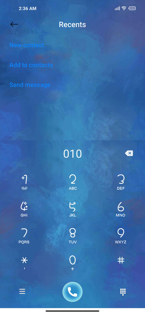 UI BLUE IZ V13 screenshot