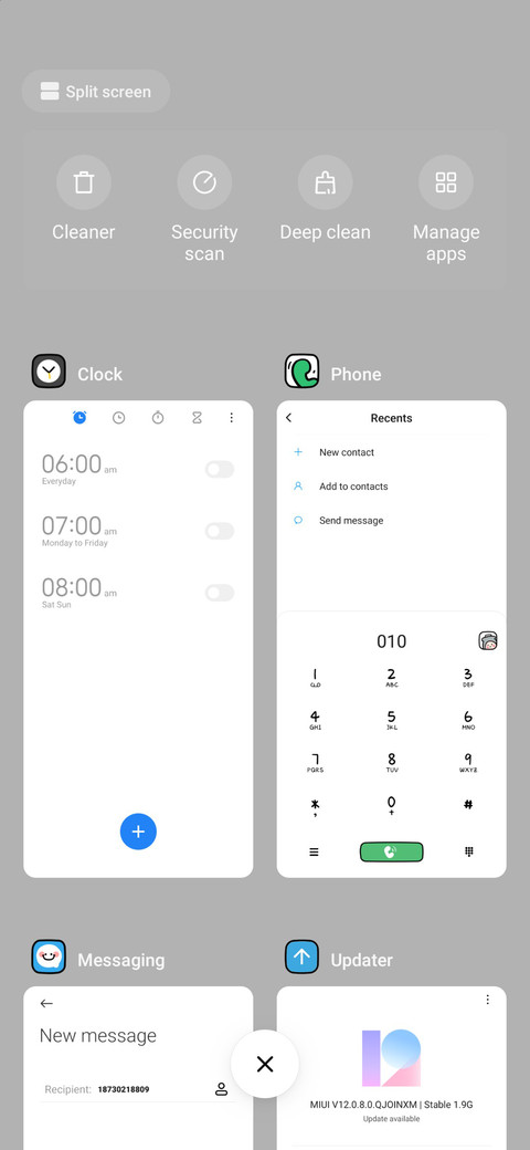 Green icon screenshot