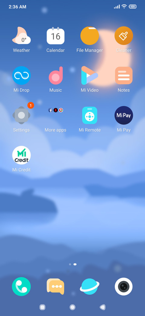 Blue v10 screenshot