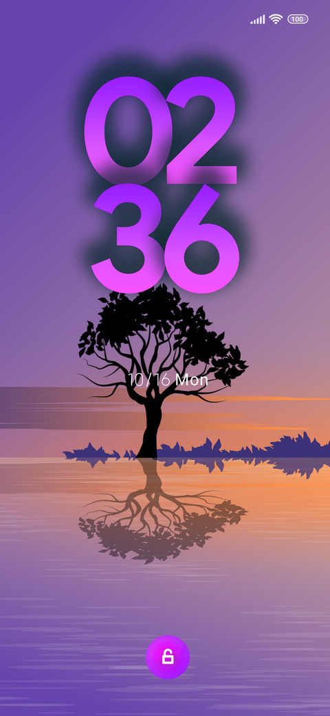 pastel violet screenshot