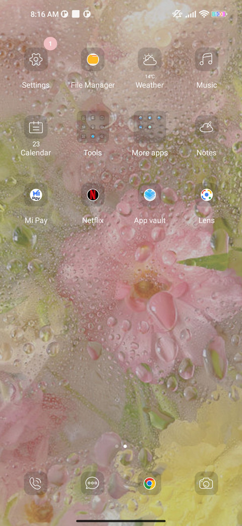 Spring flower screenshot