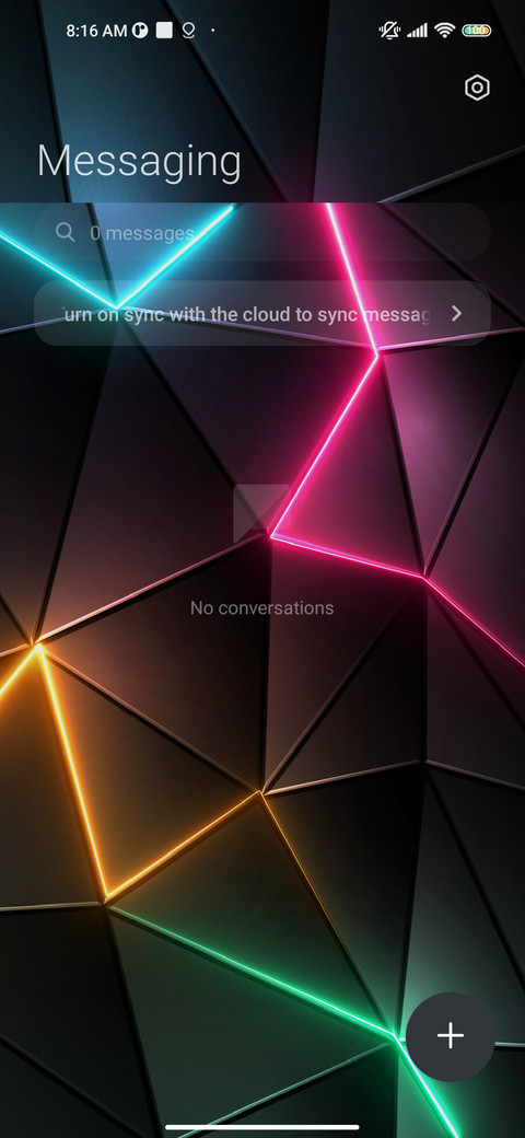 Dark neon triangle screenshot