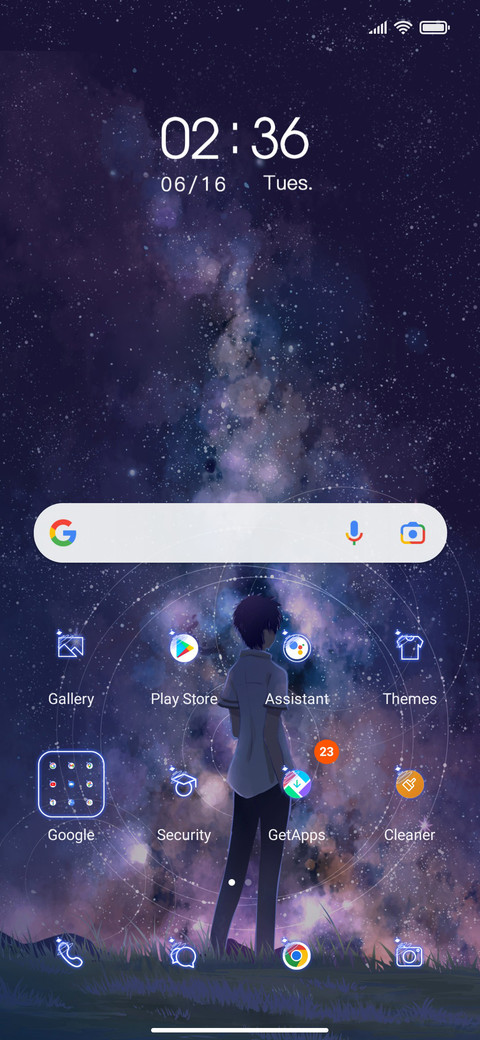 Lonely night sky screenshot