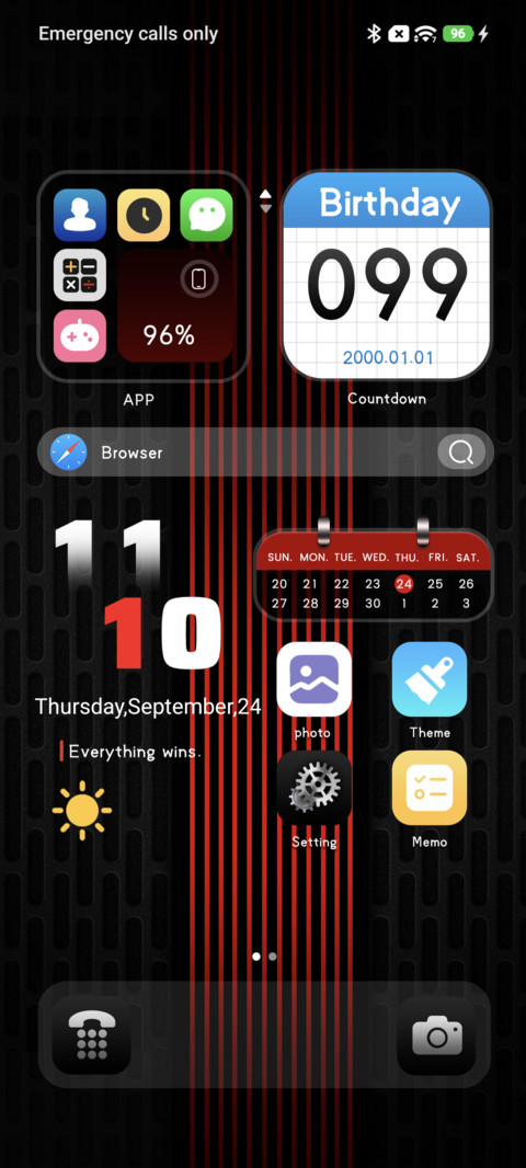 Business Red OS screenshot
