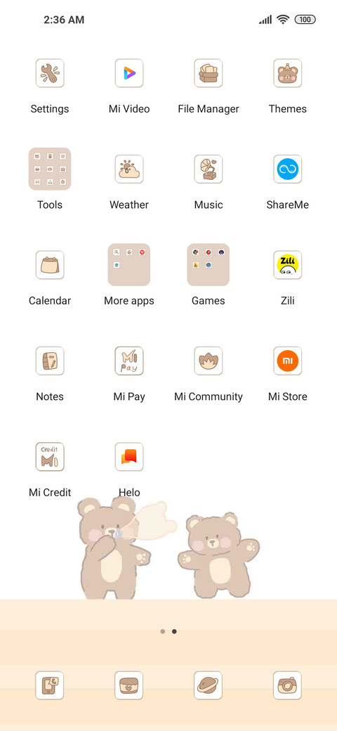 Simple happy bear screenshot