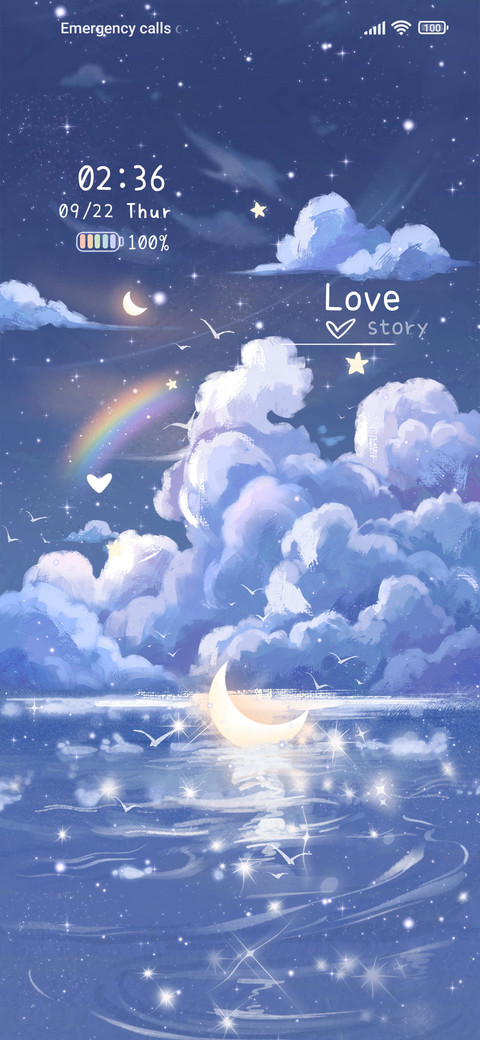 Romantic sunset screenshot