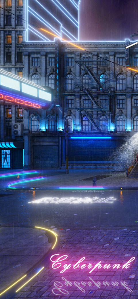 霓虹闪烁-拍信图库 screenshot