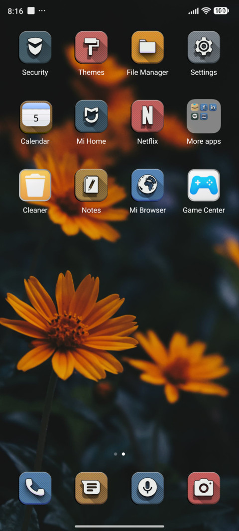 Orange flowers v15 screenshot