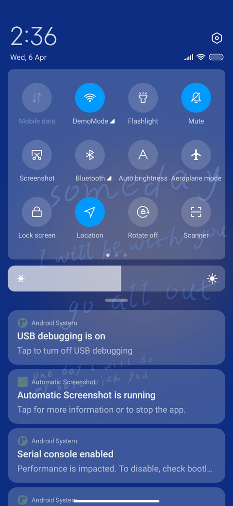 Klein blue screenshot