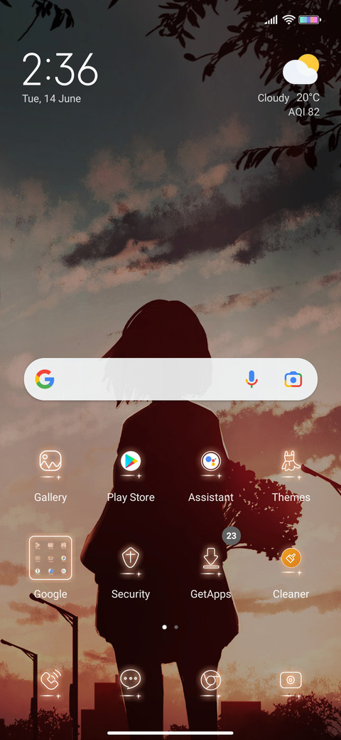 Lonely girl screenshot