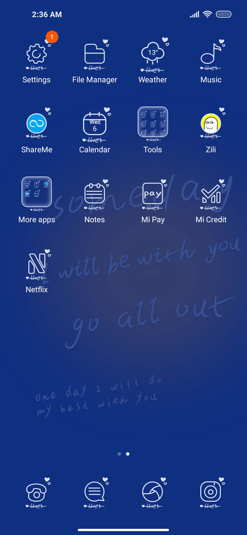 Klein blue screenshot