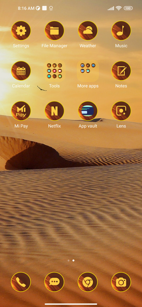 desert sunset screenshot