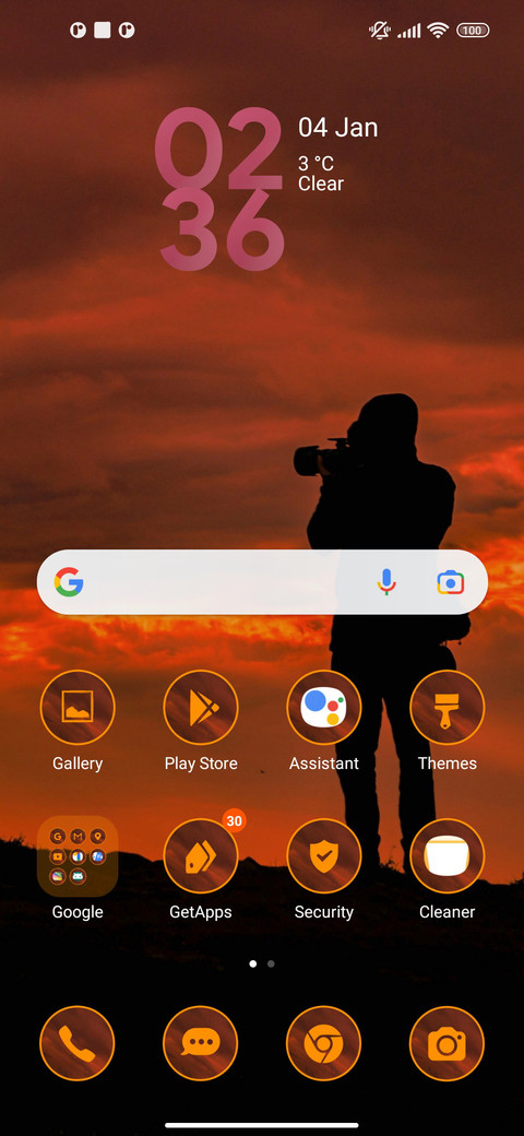 Photography screen screenshot