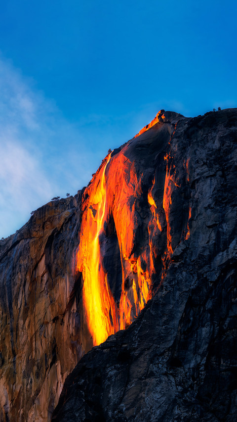 A waterfall like fire screenshot
