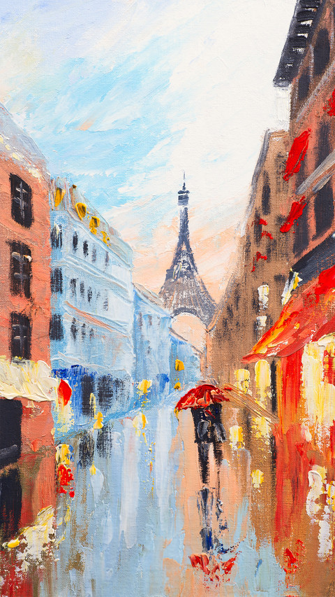 Landscape oil painting screenshot