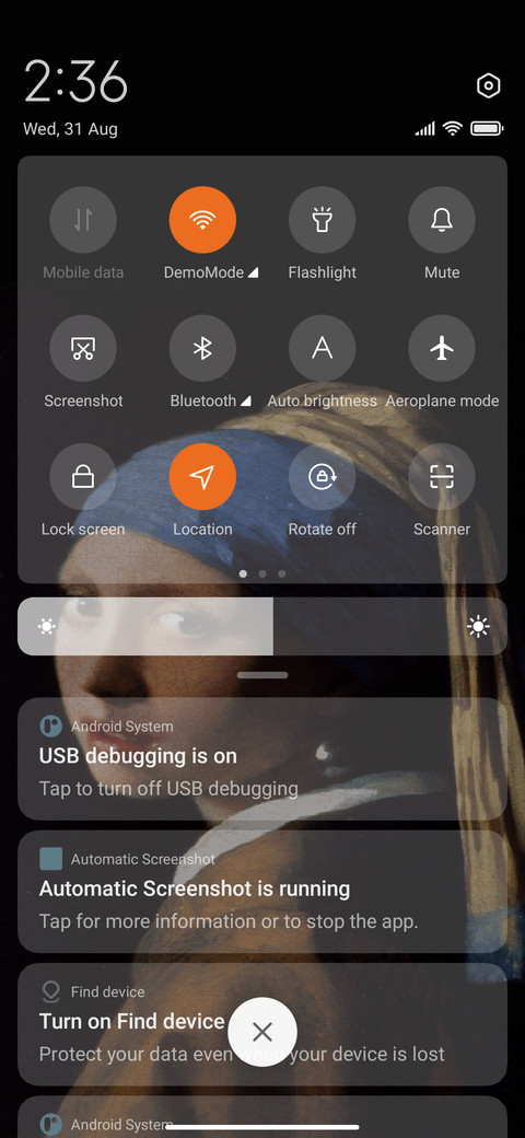 Pearl earring screenshot
