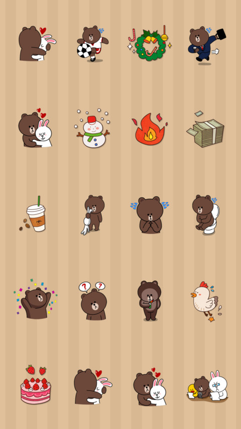 line friends 布朗熊 screenshot
