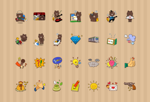 line friends 布朗熊 screenshot