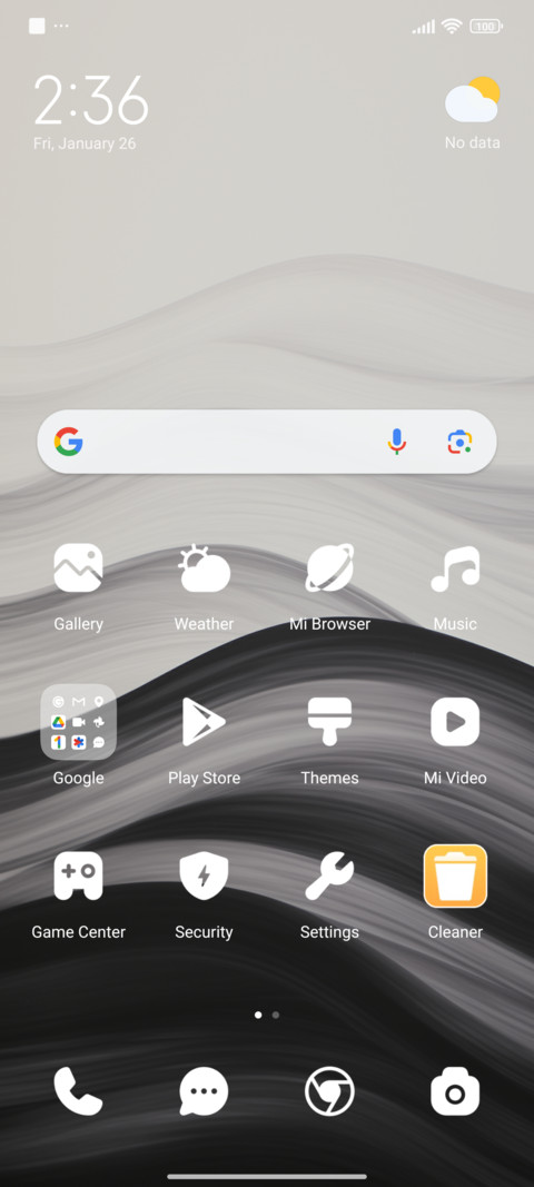 Gray ripple screenshot