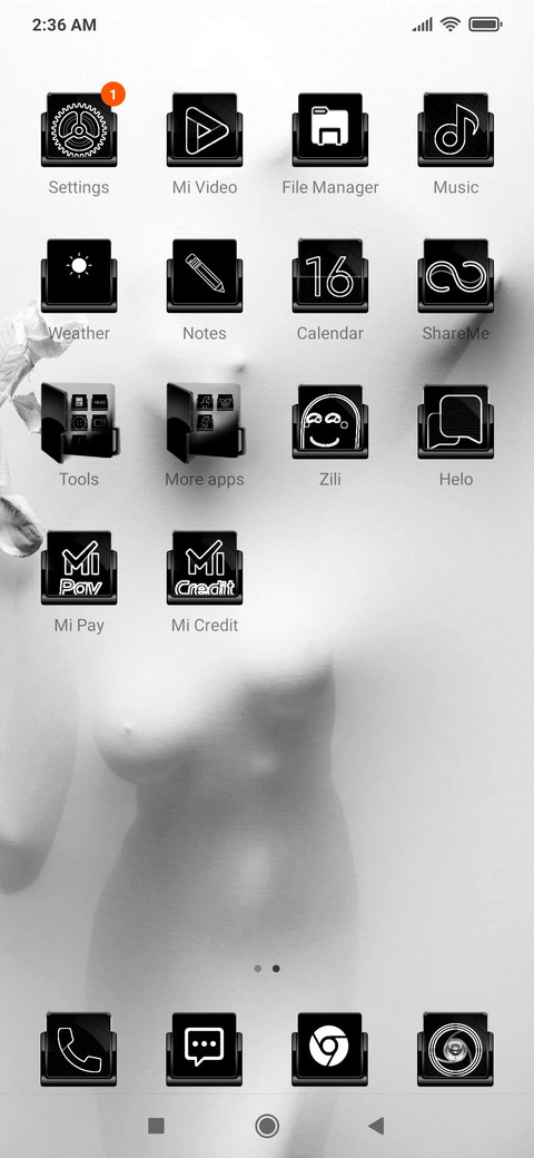 white theme screenshot