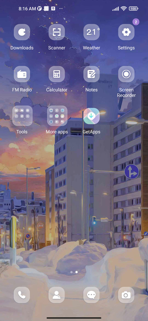 White anime world screenshot