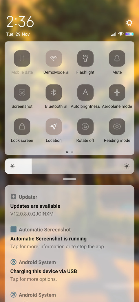 Sunset screenshot