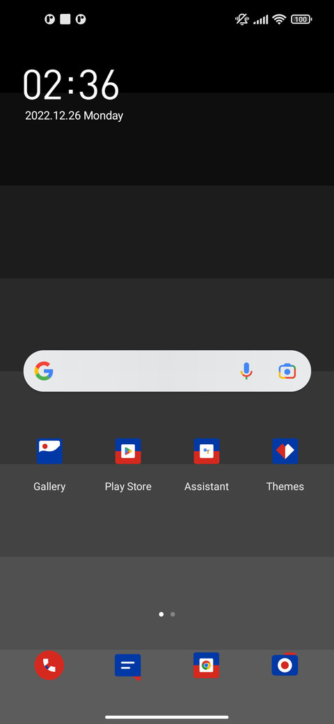 Minimalist black screenshot