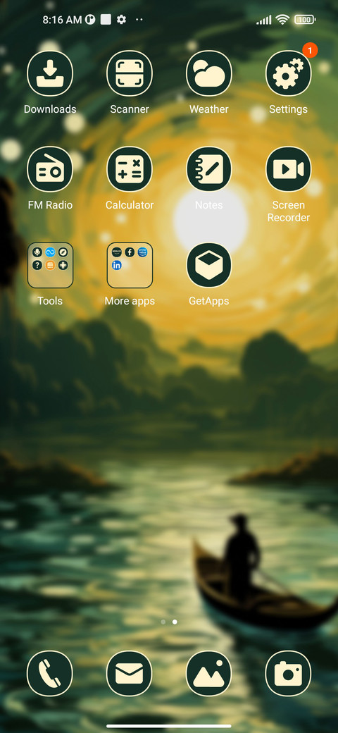 Calm lake surface screenshot