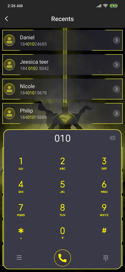Yellow Gradient X screenshot