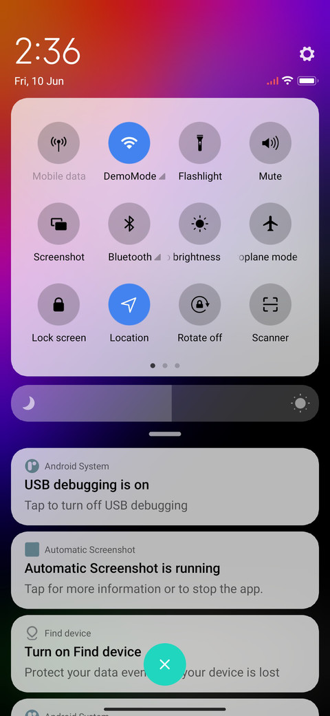 Amaze OS screenshot